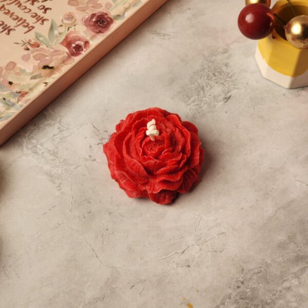 Peony Flower Candle - Image 2