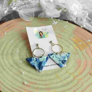 Aurielle Ring Earrings - Blue