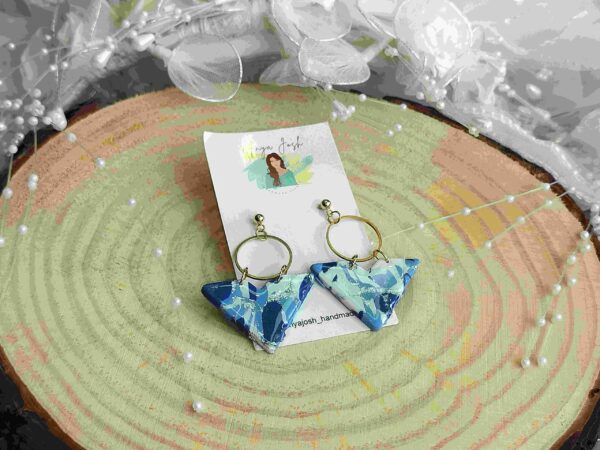 Aurielle Ring Earrings - Blue