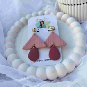 Aurielle Earrings - Maroon