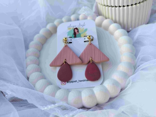 Aurielle Earrings - Maroon