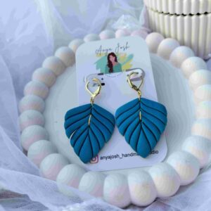 Feather Earrings - Teal