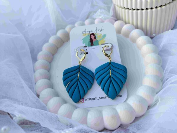Feather Earrings - Teal