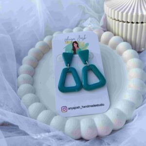Aqua Prism Teal Stud