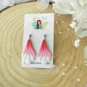 Petal Earrings - Ombre Pink