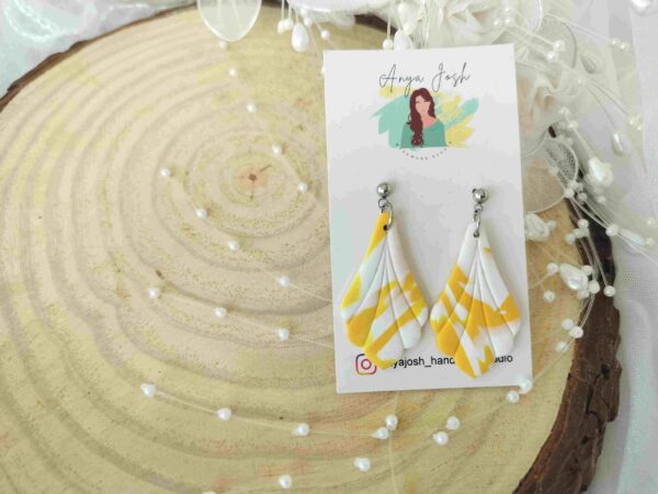 Petal Earrings - Yellow